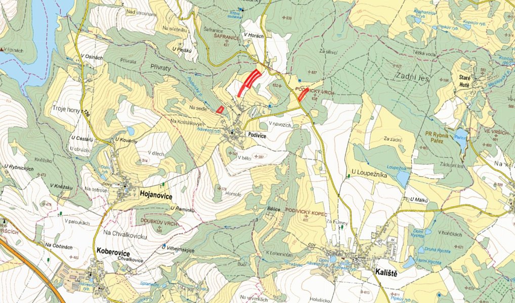 Prodej pole 26 258 m², Kaliště – náhled fotky 4