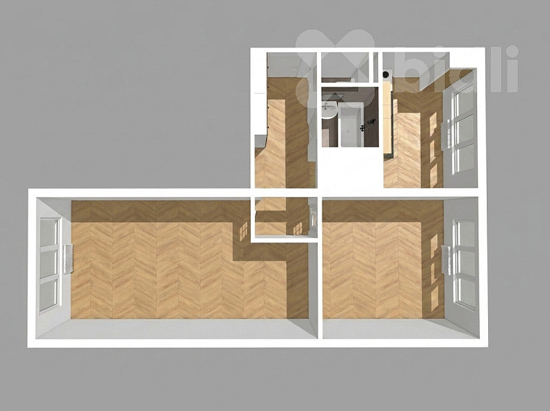 Prodej bytu 2+1 55 m² – fotografie 3