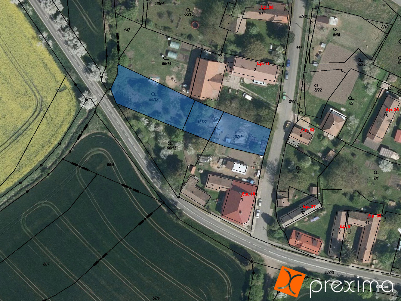 Prodej stavebního pozemku 196 m²