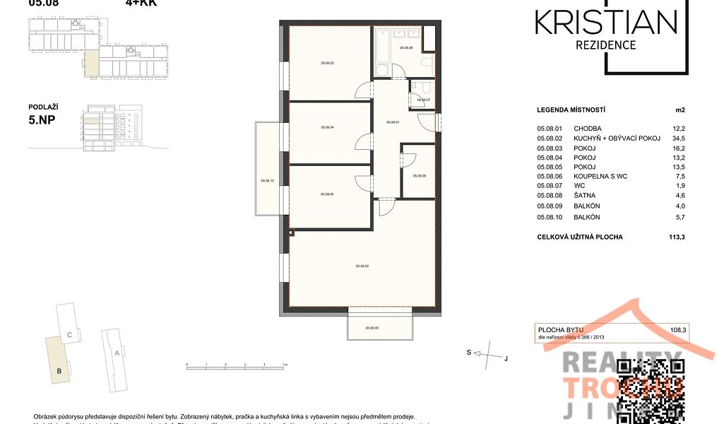 Prodej bytu 4+kk 113 m², Hradec Králové – náhled fotky 8