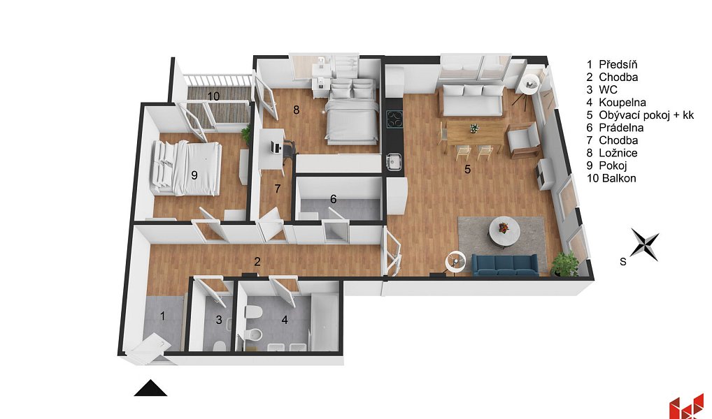 Prodej bytu 3+kk 92 m², Praha – náhled fotky 3
