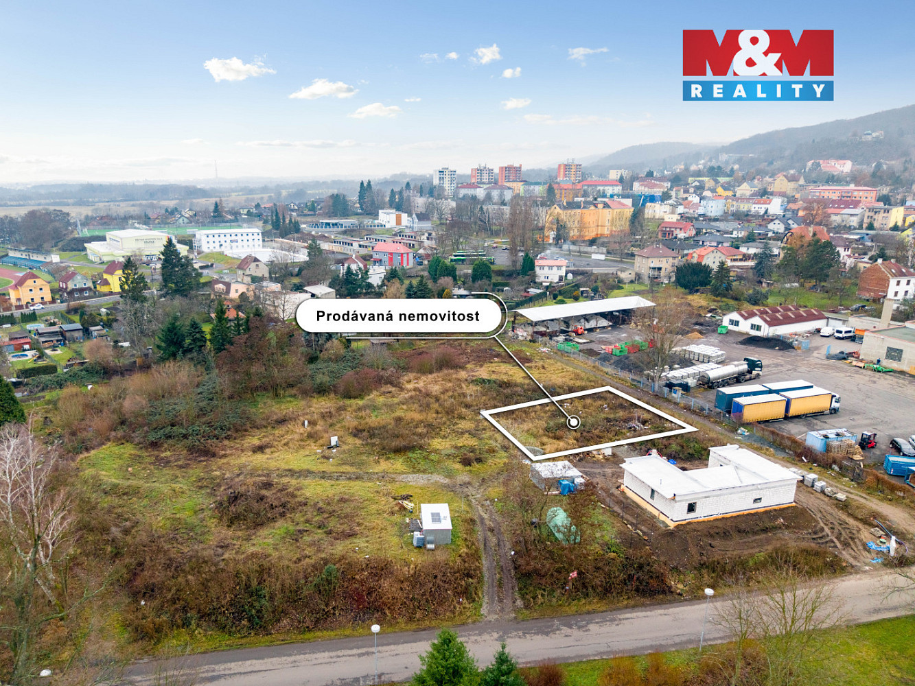Prodej stavebního pozemku 655 m² – pohled 6