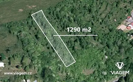 Prodej zahrady 1 290 m², Halenkovice, okres Zlín
