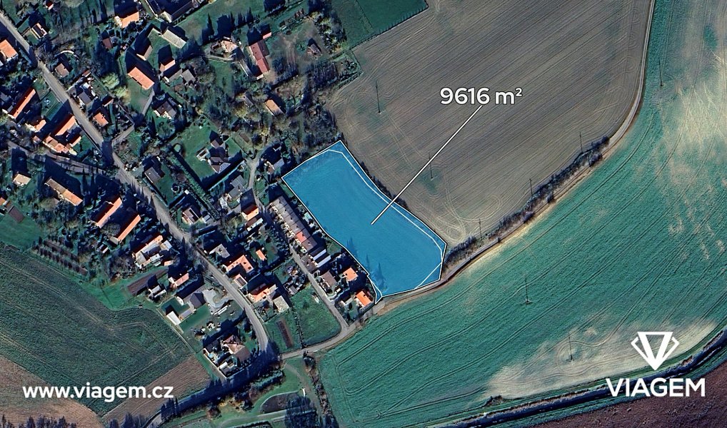 Prodej stavebního pozemku 1 001 m², Velká Jesenice – náhled fotky 2