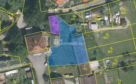 Prodej stavebního pozemku 837 m², Bernartice - Srlín, okres Písek
