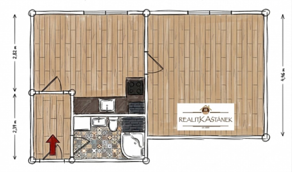 Prodej bytu 2+kk 36 m², Liberec – náhled fotky 3