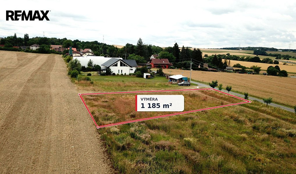Prodej stavebního pozemku 1 185 m², Kyšice – náhled fotky 2