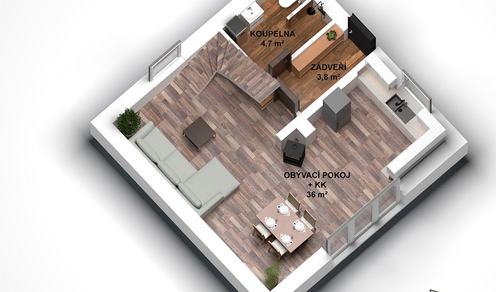 Pronájem domu 86 m² s pozemkem 688 m², Kuřim – náhled fotky 15