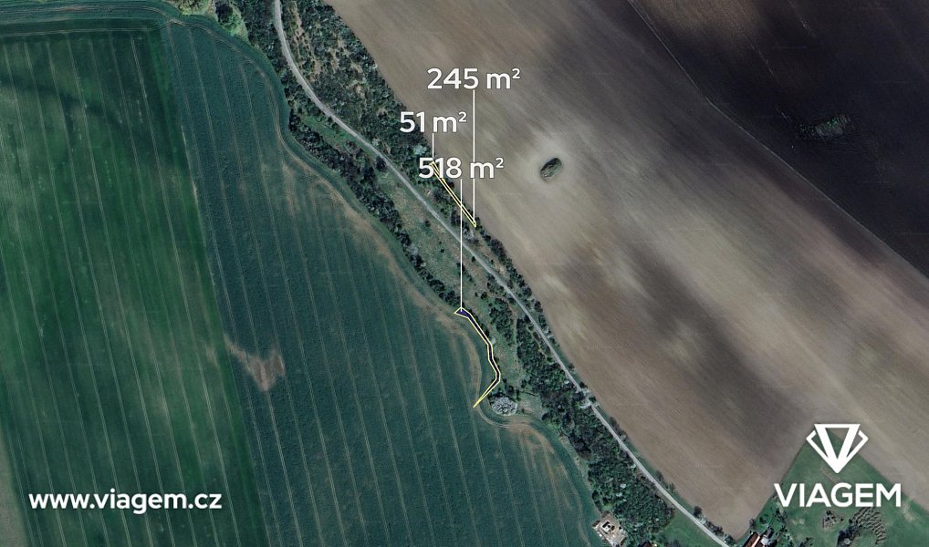 Prodej pole 296 m², Bílé Podolí – náhled fotky 2