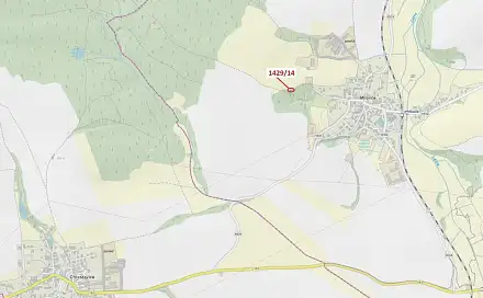 Dražba pozemku 80 m², Milavče