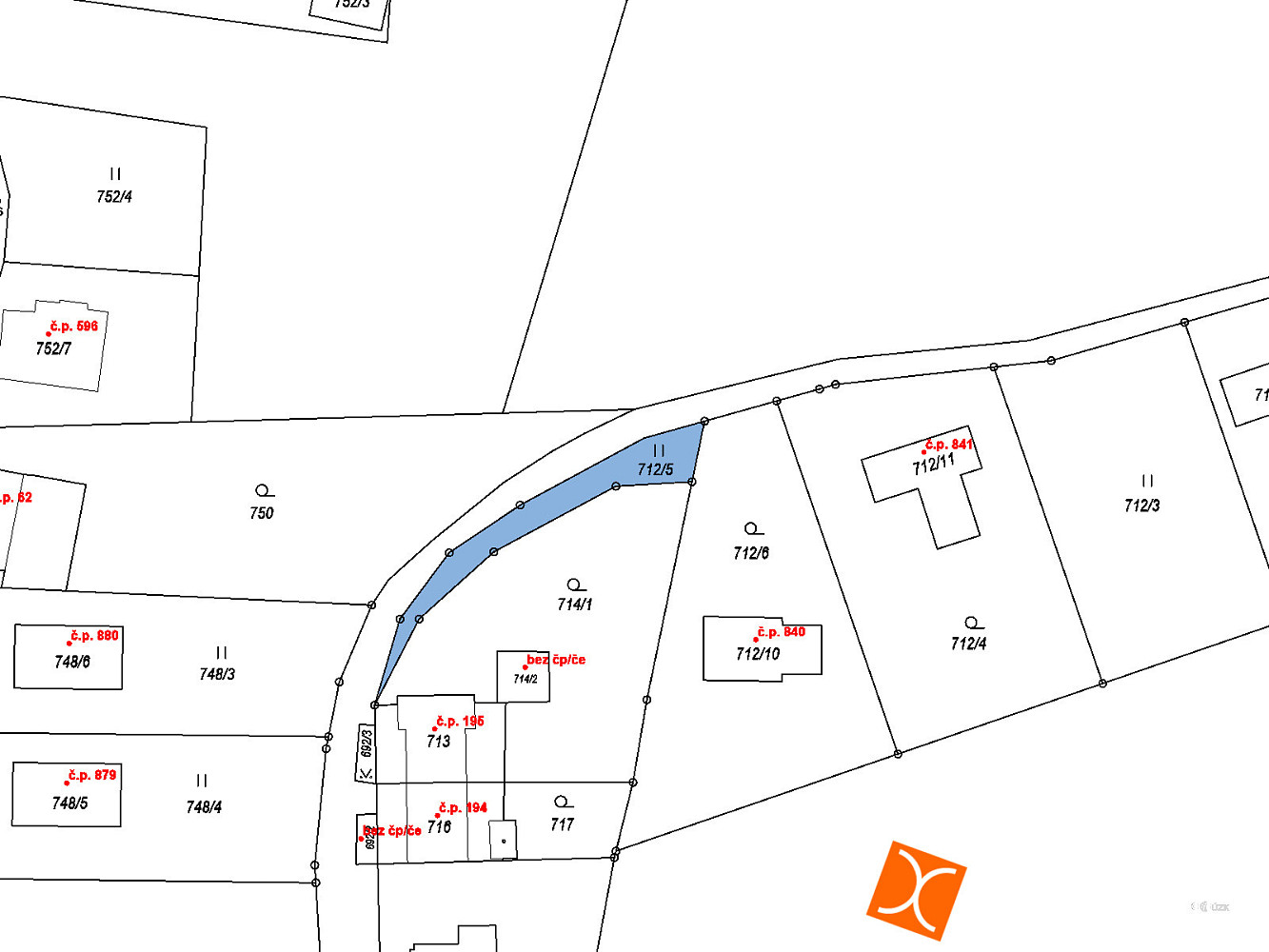 Prodej zahrady 207 m² – pohled 2