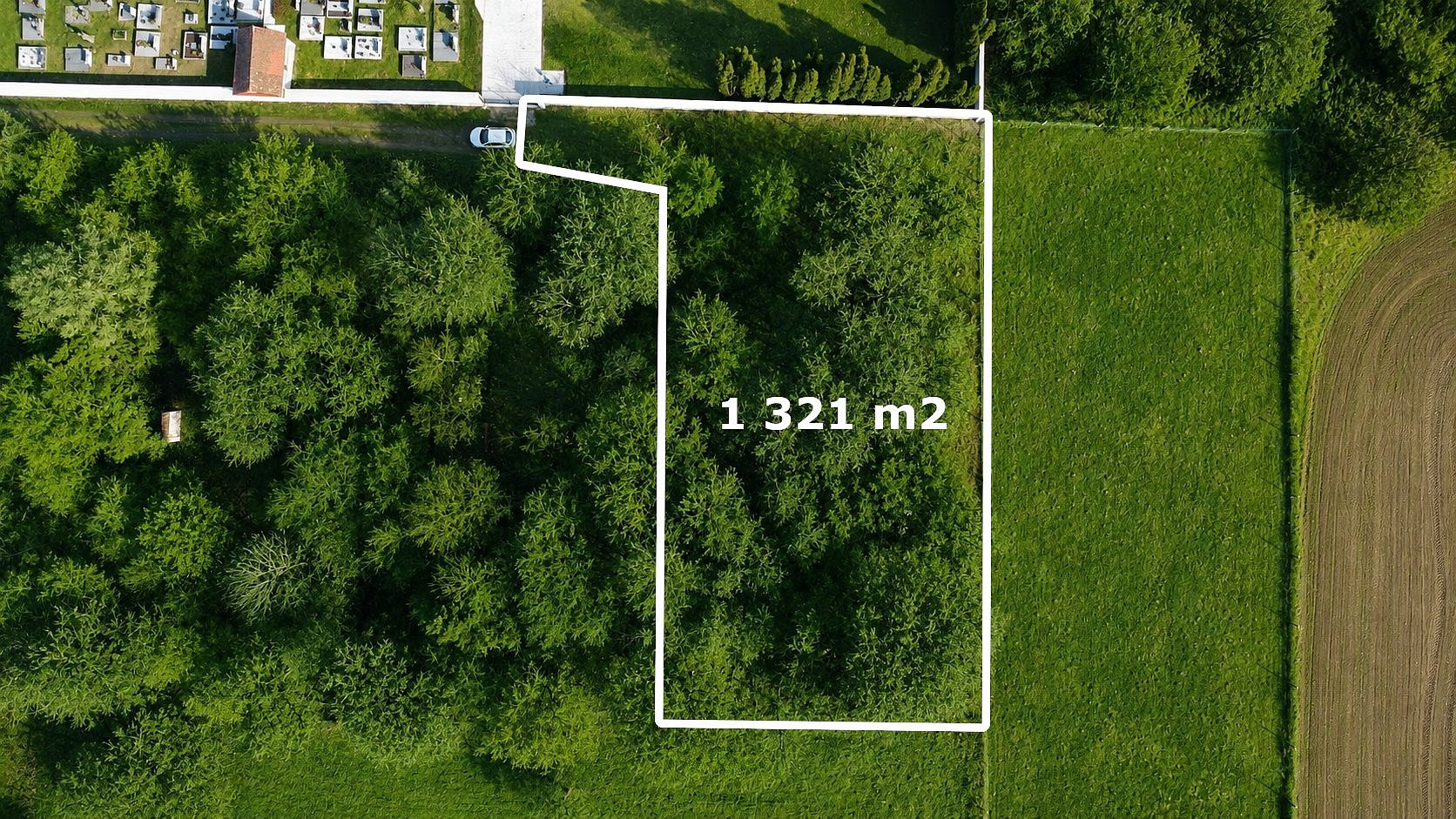 Prodej stavebního pozemku 1 321 m²