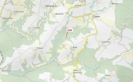 Dražba lesa 795 m², Čestín