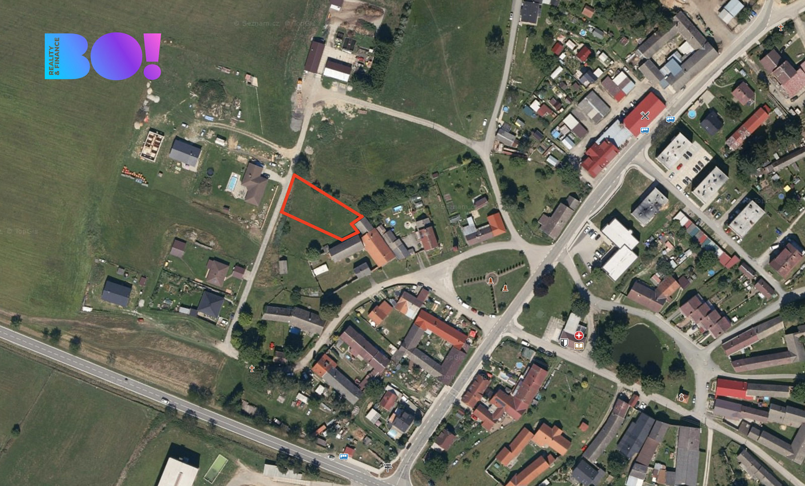Prodej stavebního pozemku 1 073 m²