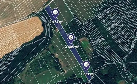Prodej pole 7 210 m², Částkov, okres Uherské Hradiště