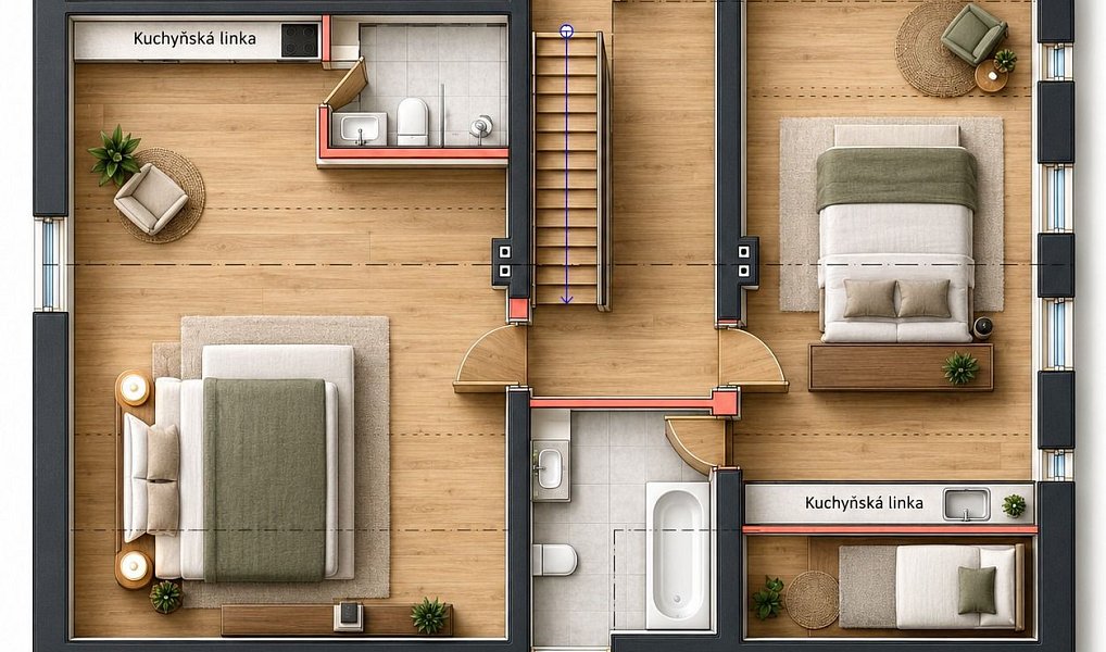 Prodej domu 218 m² s pozemkem 832 m², Desná – náhled fotky 3