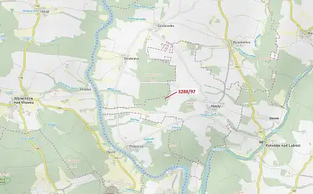 Dražba lesa 1 729 m², Hosty