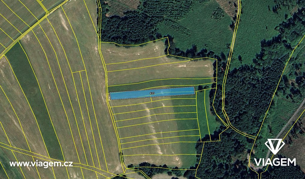 Prodej pole 2 769 m², Bousín – náhled fotky 4