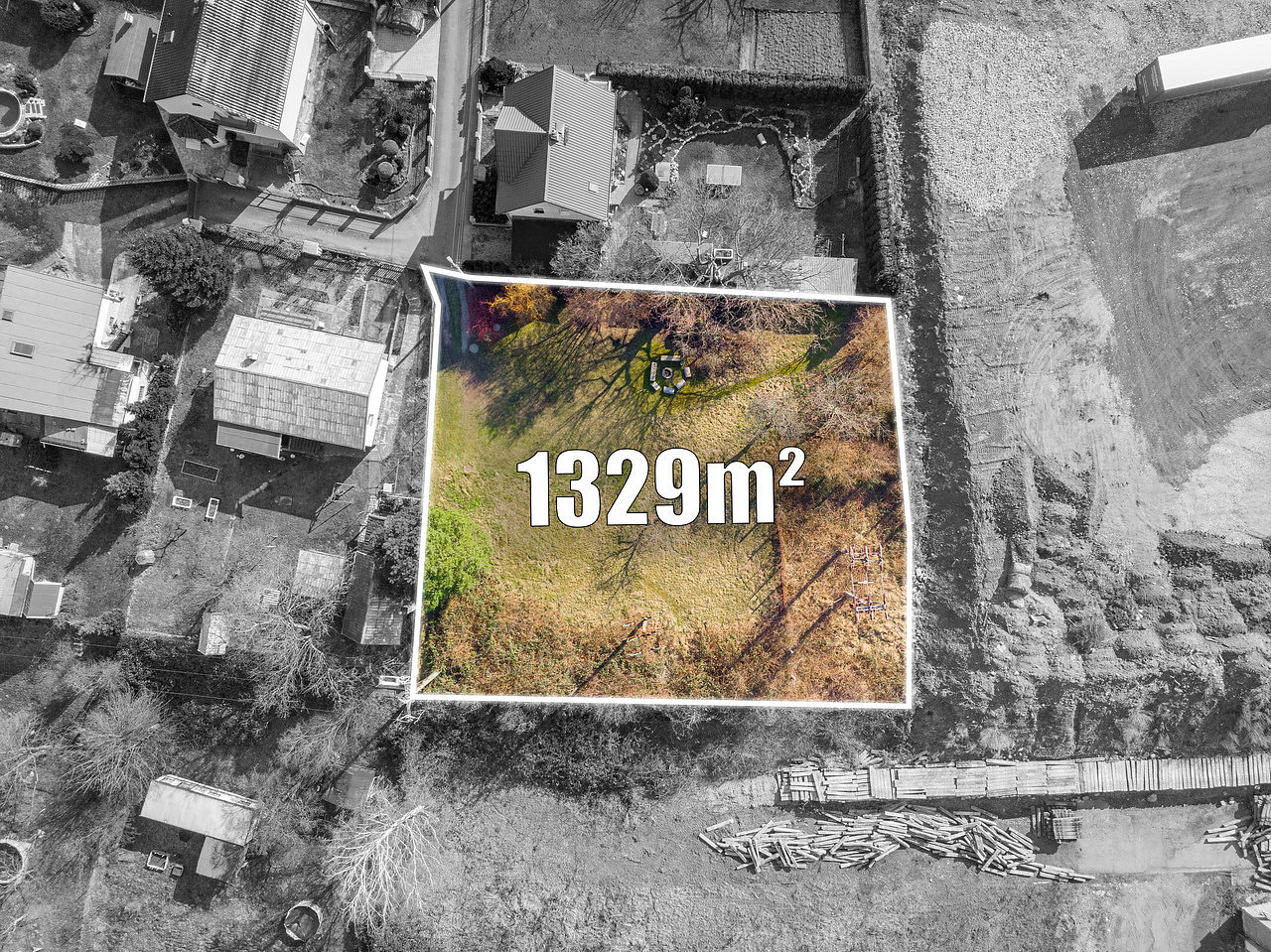 Prodej stavebního pozemku 1 329 m² – fotografie 4