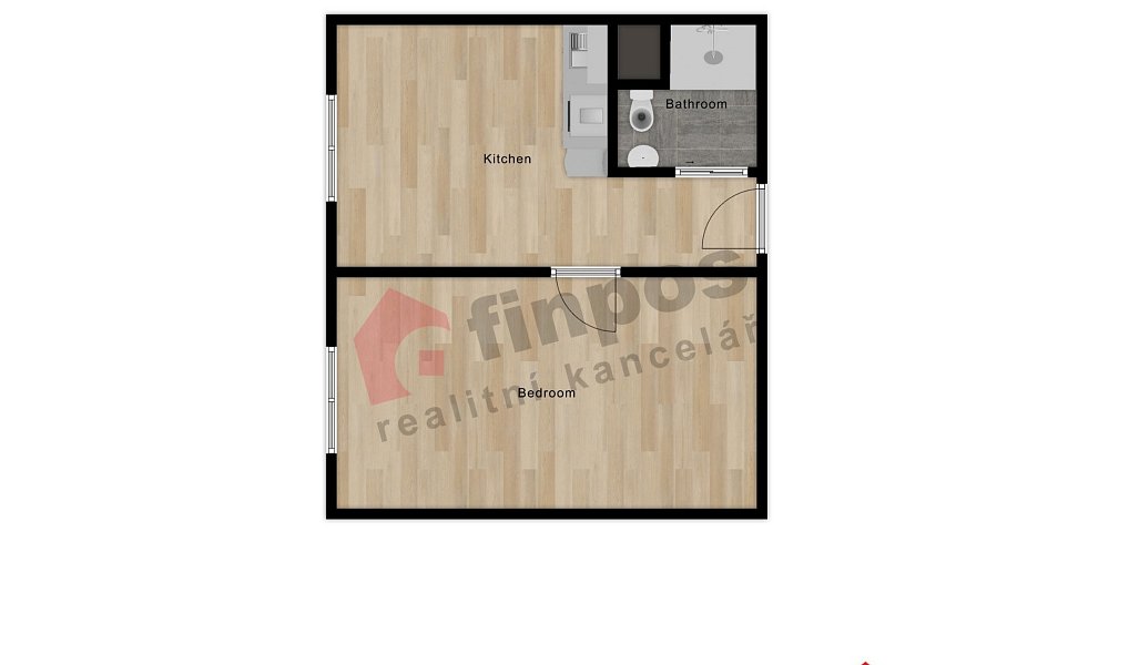 Pronájem bytu 1+1 37 m², Žatec – náhled fotky 8