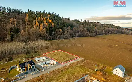 Prodej stavebního pozemku 1 542 m², Jilmová, Prachatice - Prachatice II