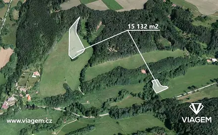 Prodej pole 1 261 m², Český Dub, okres Liberec
