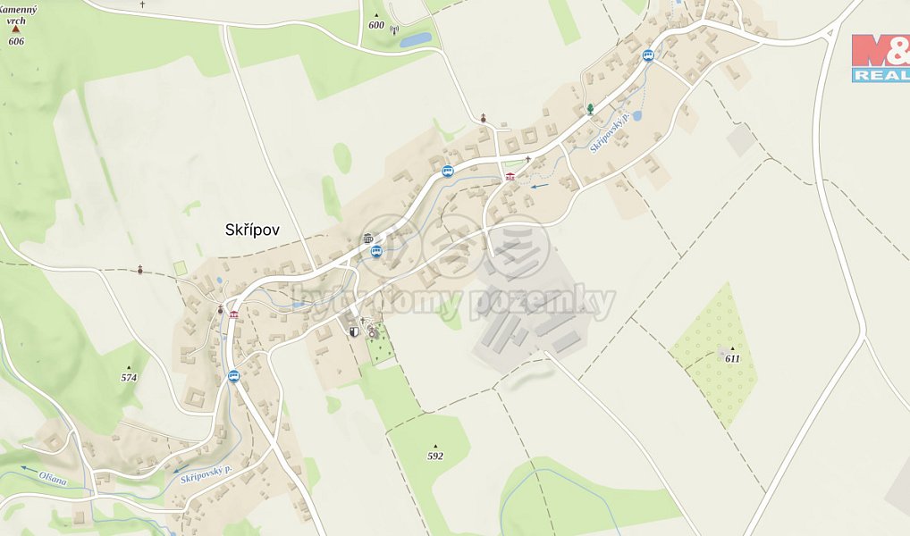 Prodej stavebního pozemku 410 m², Skřípov – náhled fotky 11