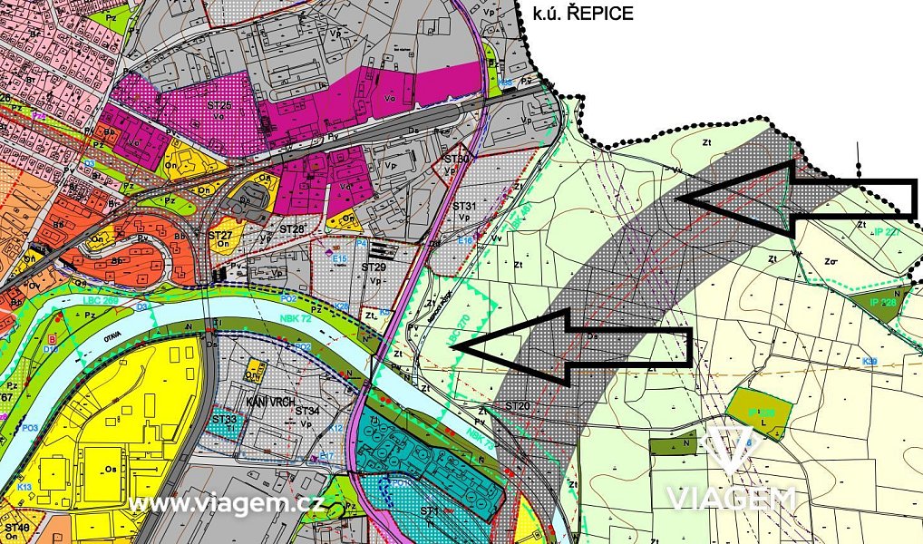Prodej stavebního pozemku 21 355 m², Strakonice – náhled fotky 2