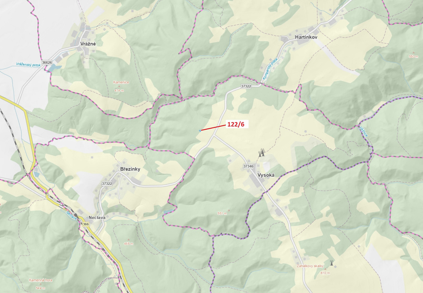 Dražba lesa 324 m²