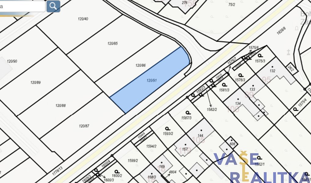 Prodej stavebního pozemku 566 m², Holešov – náhled fotky 2