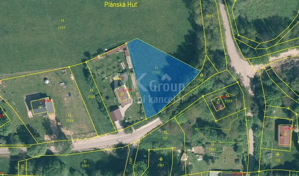 Prodej stavebního pozemku 1 225 m², Tři Sekery – náhled fotky 5