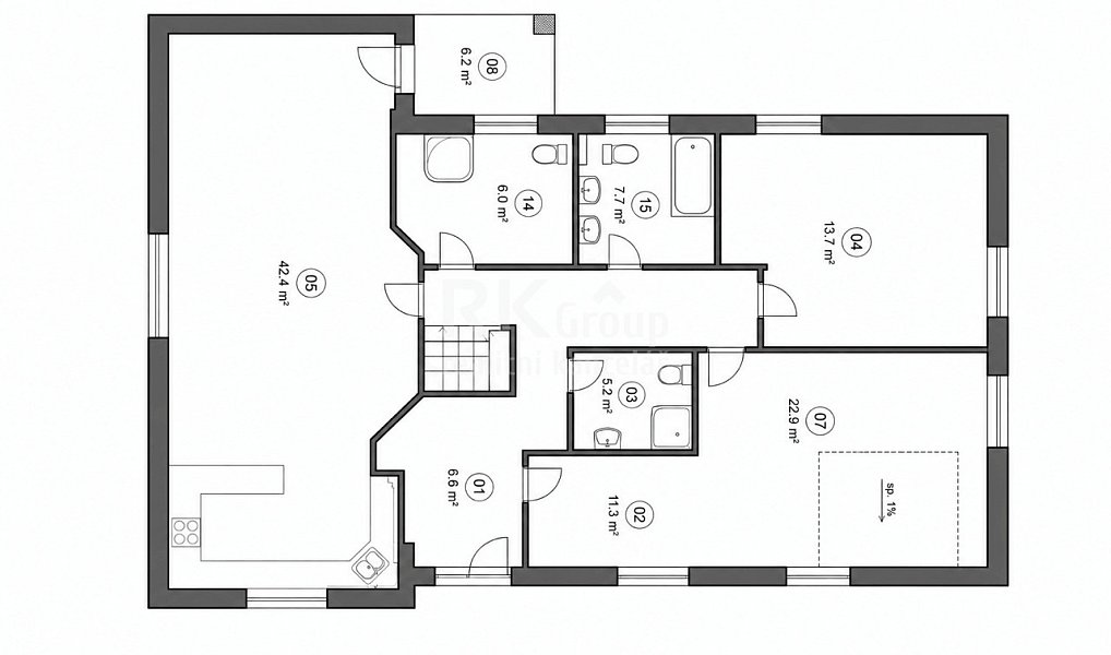 Prodej domu 213 m² s pozemkem 682 m², Velká Hleďsebe – náhled fotky 26