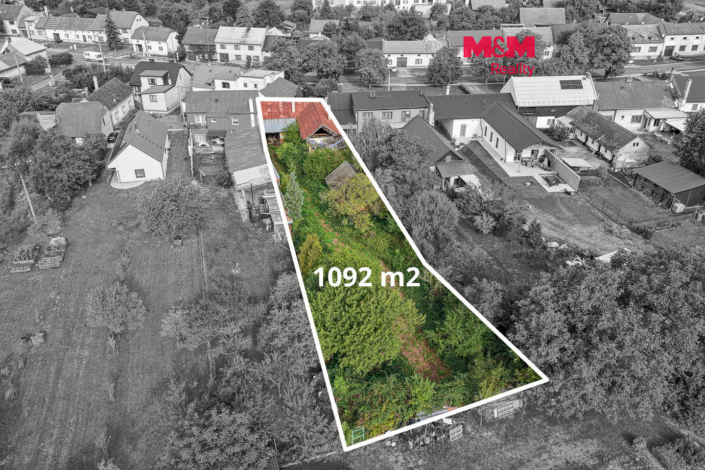 Prodej stavebního pozemku 1 092 m²
