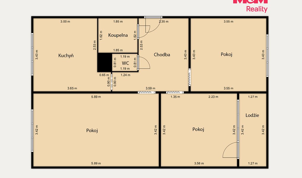 Prodej bytu 3+1 69 m², Chodov – náhled fotky 7