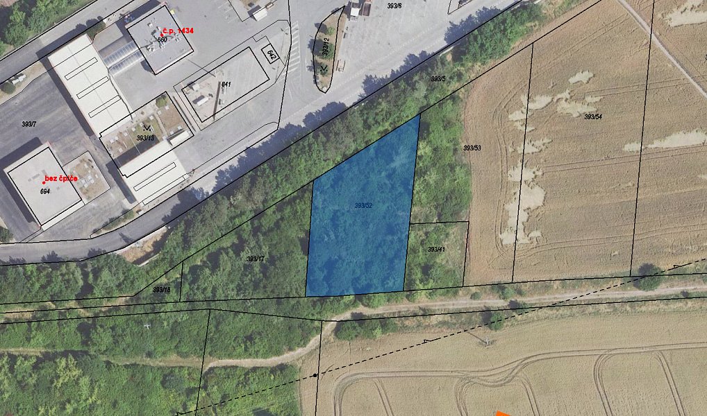Prodej komerčního pozemku 1 656 m², Rudná – fotka 1 z 4