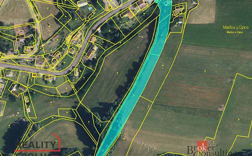 Prodej stavebního pozemku 7 924 m², Maršov u Úpice, okres Trutnov