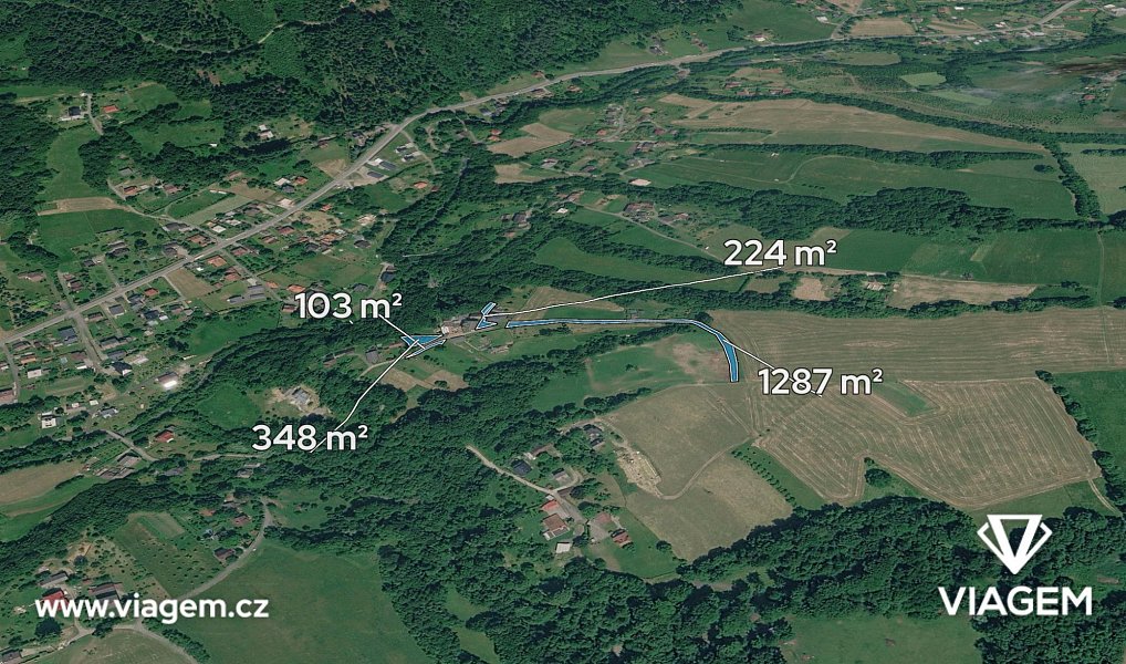 Prodej zahrady 345 m², Bystřice – fotka 1 z 5