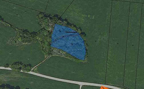 Prodej lesa 723 m², Postupice, okres Benešov