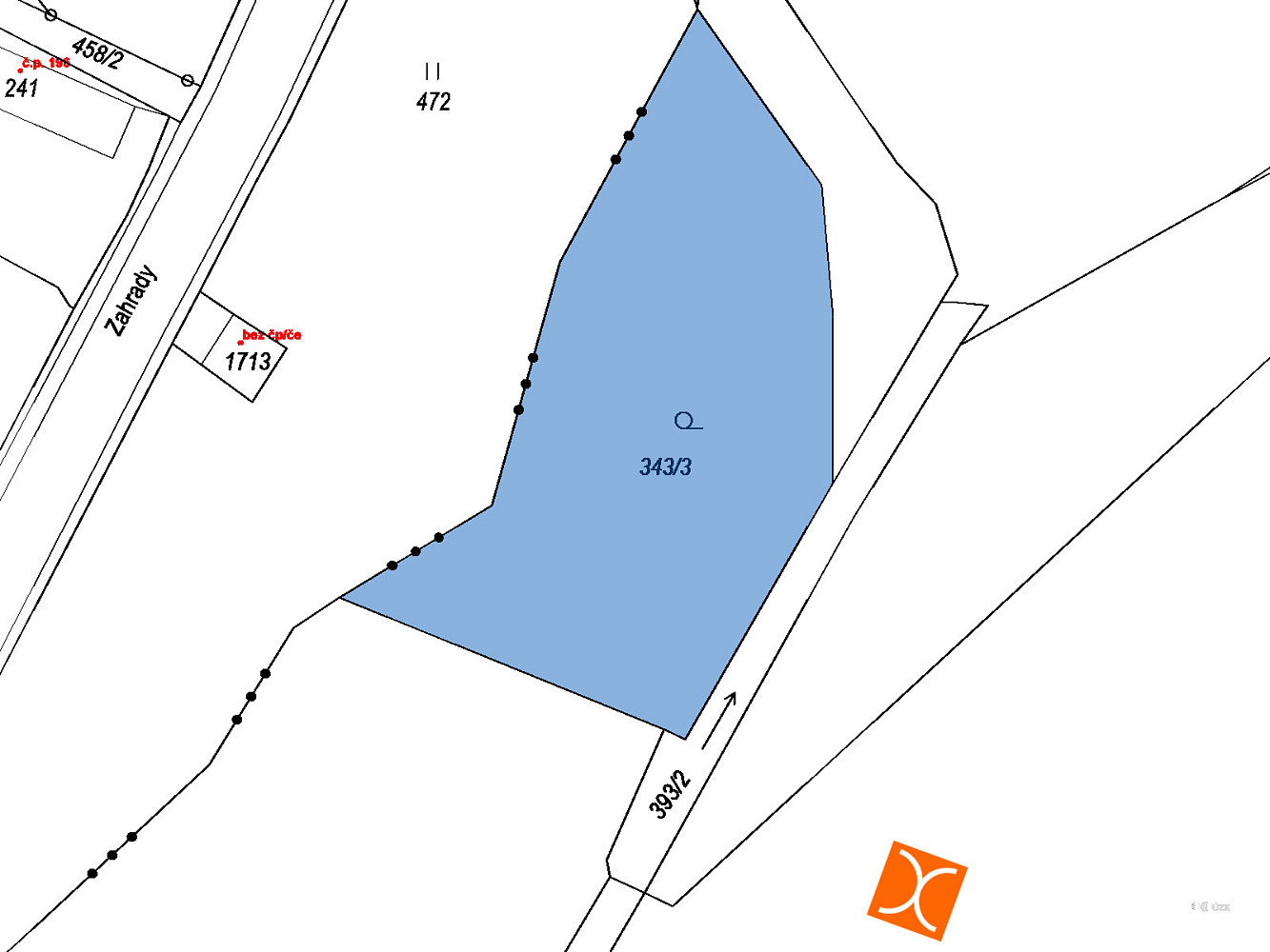 Prodej zahrady 151 m² – fotografie 2