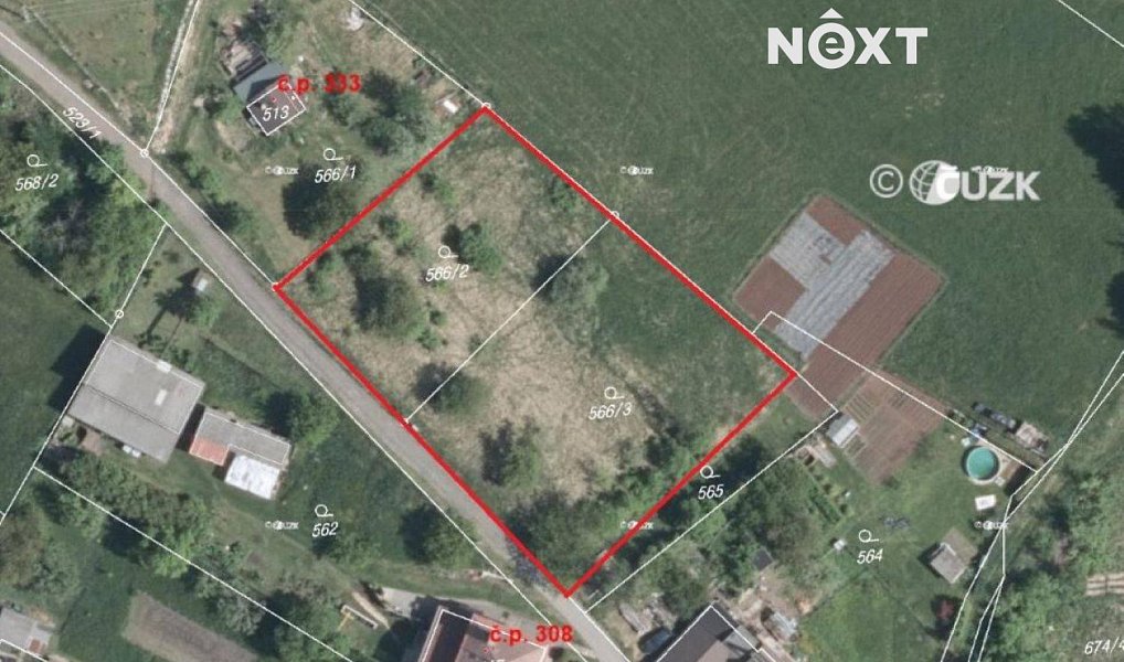 Prodej stavebního pozemku 2 318 m², Malé Svatoňovice – náhled fotky 2