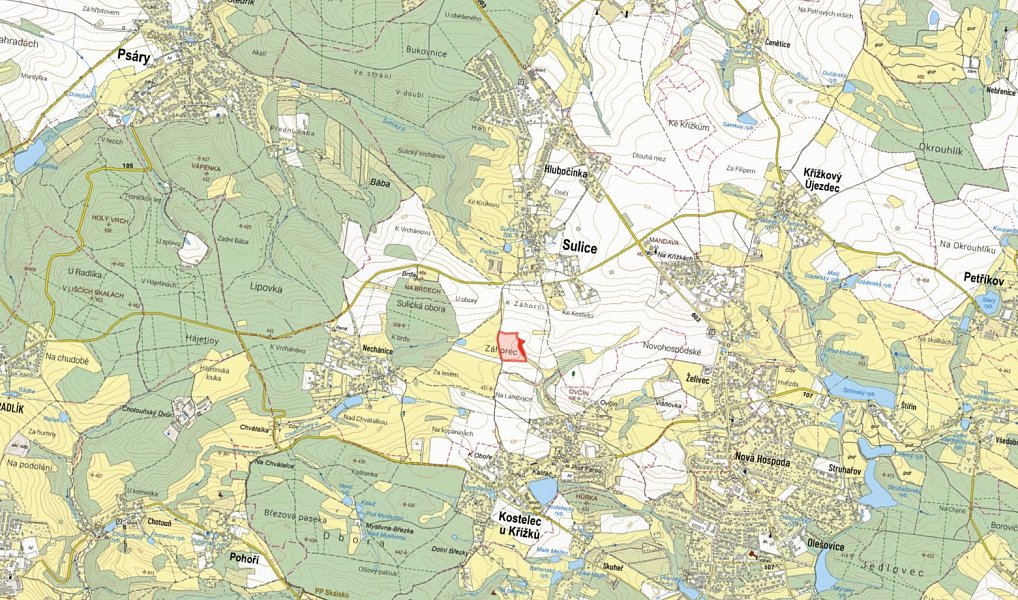 Prodej pole 46 171 m², Sulice – náhled fotky 2