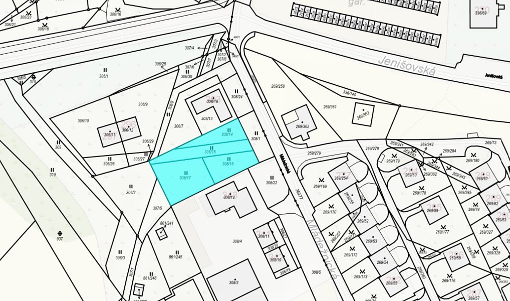 Prodej stavebního pozemku 1 252 m², Bílina – náhled fotky 3