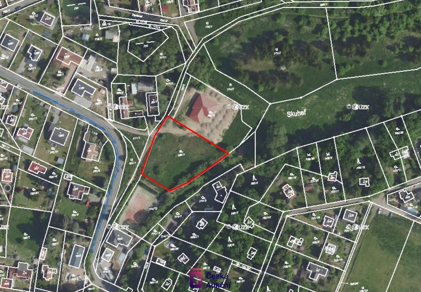 Prodej stavebního pozemku 2 283 m² – fotografie 4