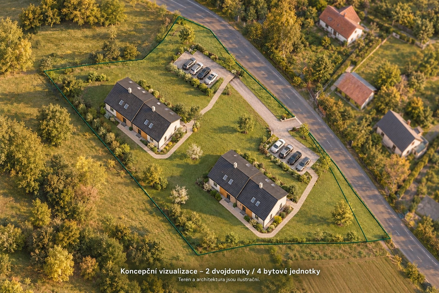 Prodej stavebního pozemku 3 863 m² – fotografie 2