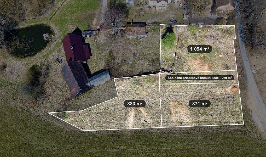 Prodej stavebního pozemku 871 m², Planá – náhled fotky 2