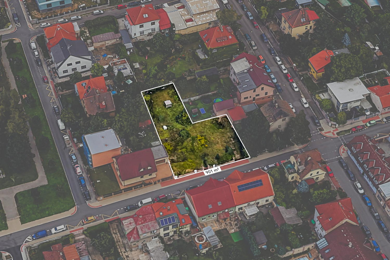 Prodej stavebního pozemku 901 m² – fotografie 2