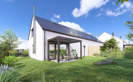 Prodej domu na klíč 152 m² s pozemkem 371 m², U Špejcharu, Tlučná, okres Plzeň-sever