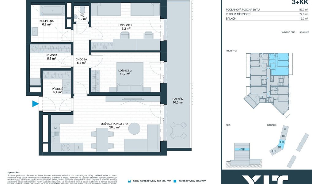 Prodej bytu 3+kk 78 m², Brno – náhled fotky 2