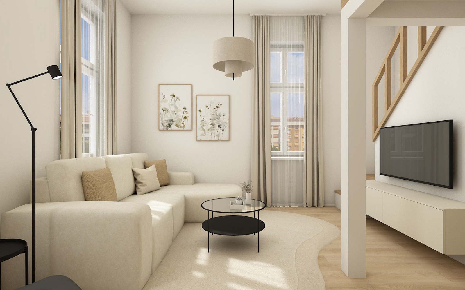 Prodej bytu 2+kk 62 m² – pohled 2