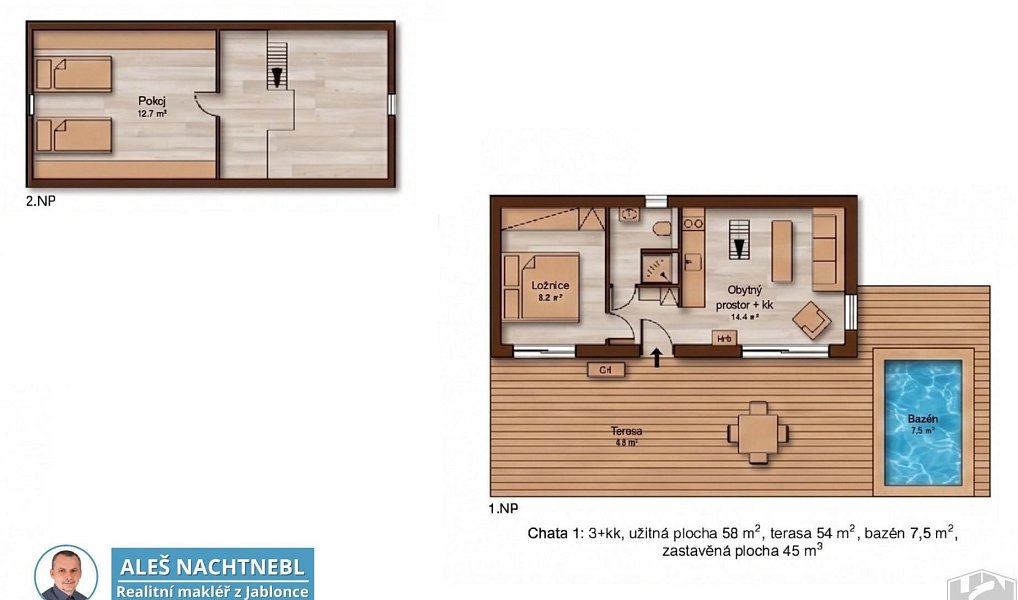 Prodej chaty/chalupy 178 m² s pozemkem 2 455 m², Libuň – náhled fotky 22
